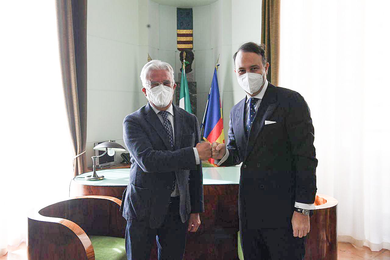 Il Presidente Danilo Iervolino ha incontrato il Sindaco Vincenzo Napoli