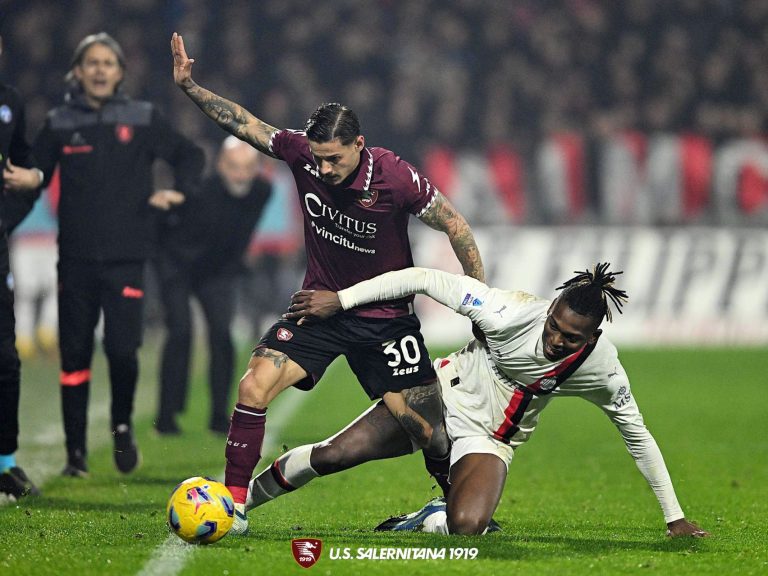 Salernitana – Milan 2 – 2: Il tabellino