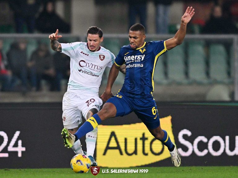 Hellas Verona – Salernitana 0 – 1: Il tabellino