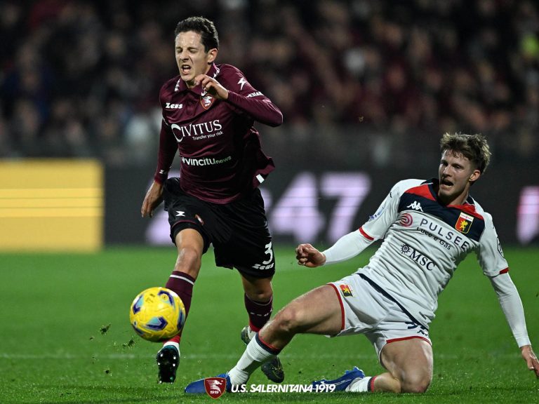 Salernitana – Genoa 1 – 2: Il tabellino
